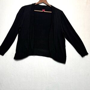 212 Collection Classic Women Black Cardigan Blazer Size M